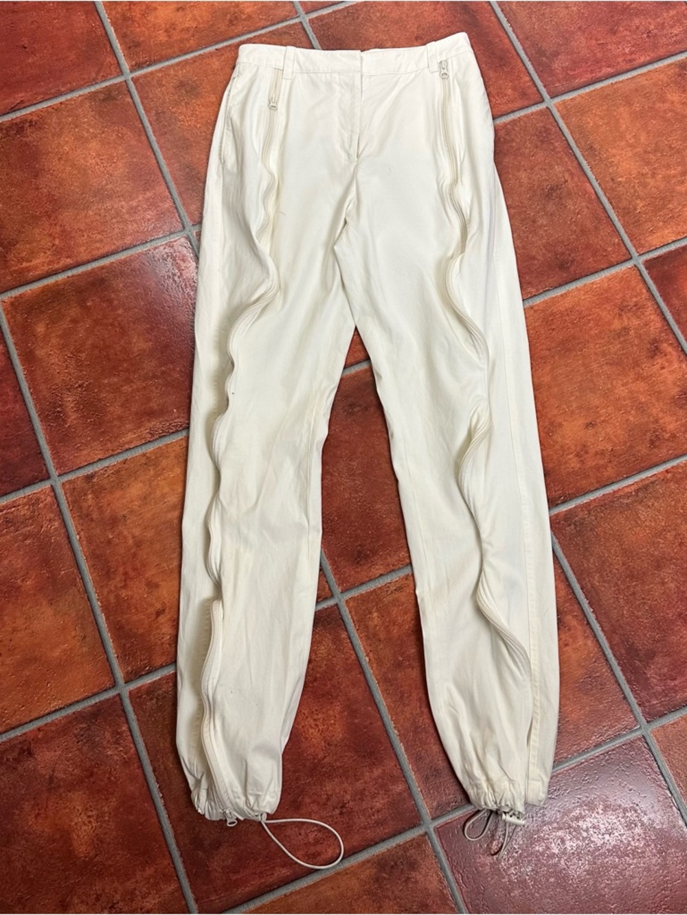 Stella McCartney Wavy Zipper Track Pants